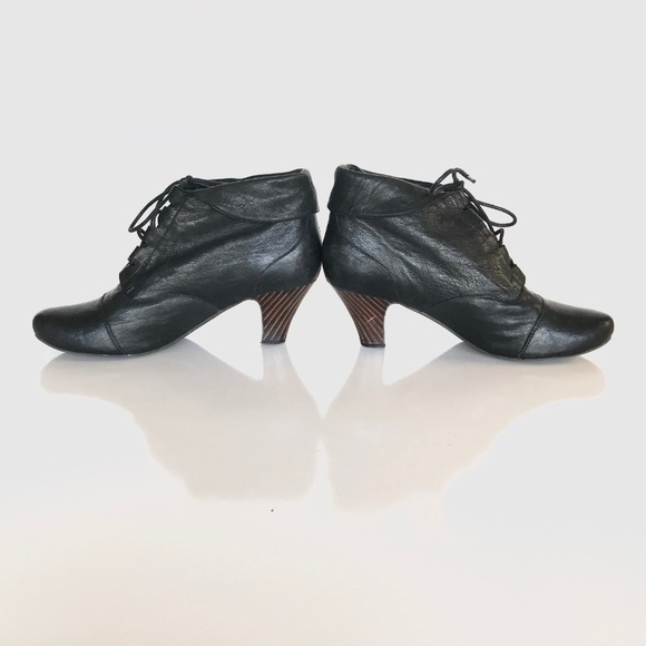 Jeffrey Campbell Shoes - Jeffrey Campbell Black Leather Bedford Booties 9